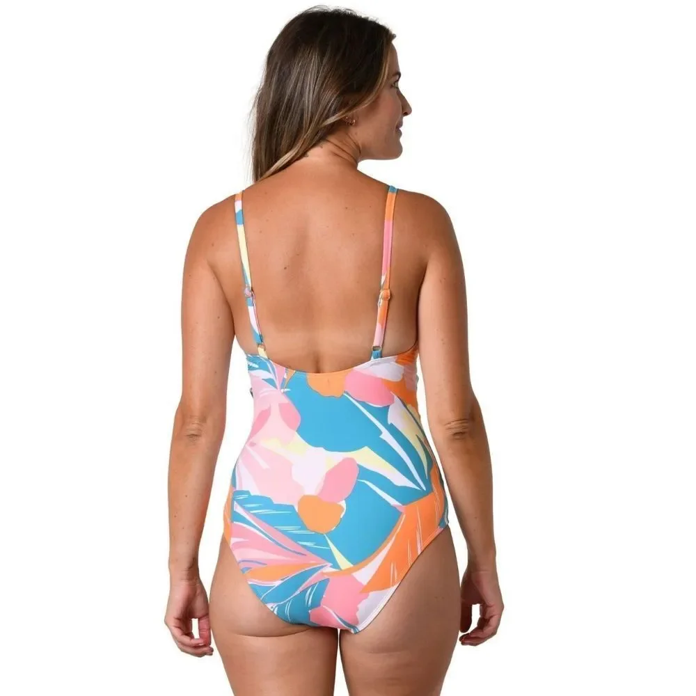 NWT Jantzen Palms In Paradise Mio Mia! Underwire One Piece Swimsuit